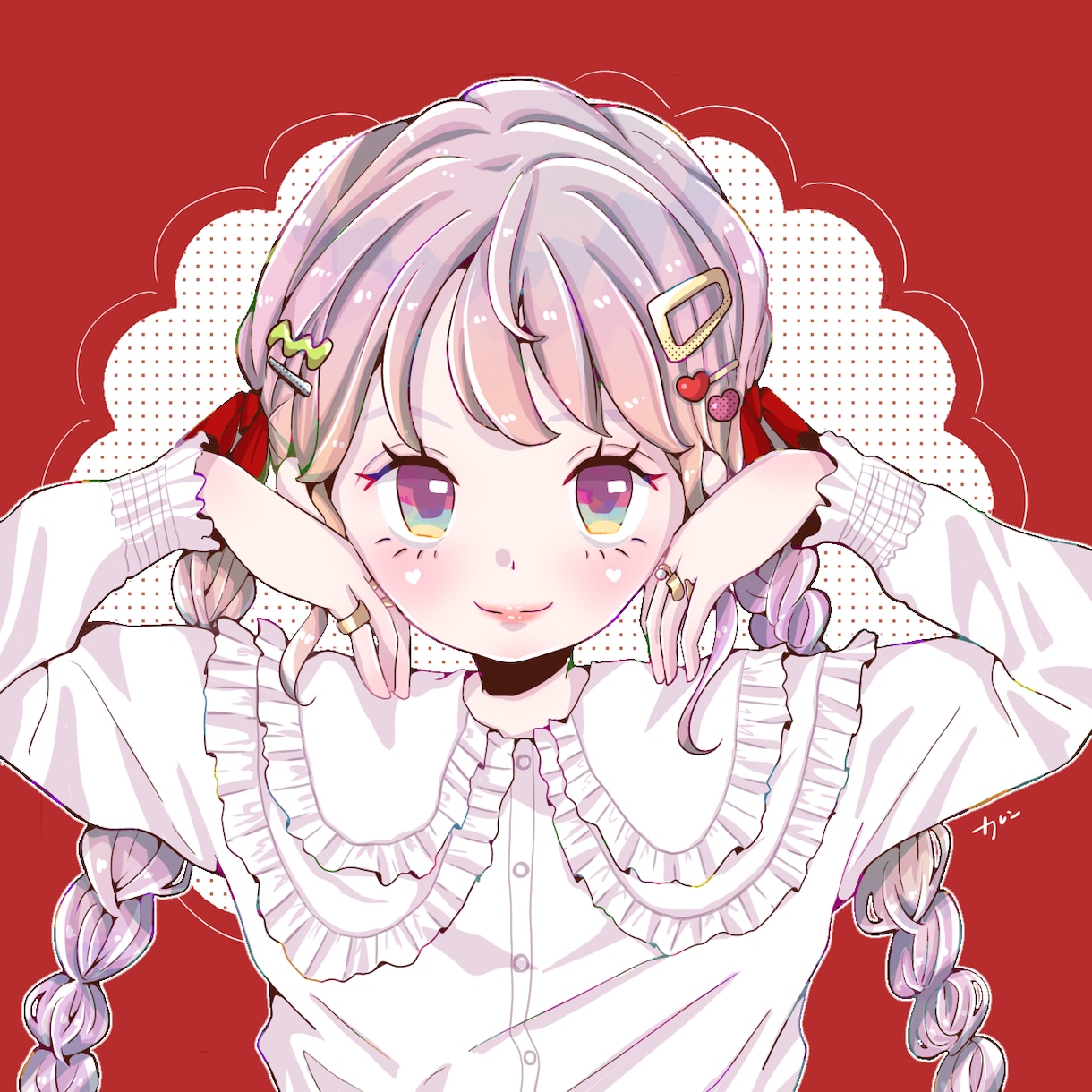 可愛い女の子イラスト作成します キラキラかわいい女の子が得意です！♡ イメージ3
