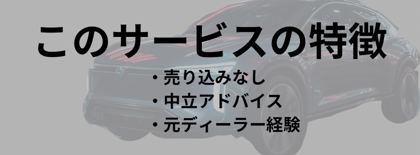 元ディーラーが車購入を本音でサポートします 損しない車購入を中立目線でサポートします！ イメージ3