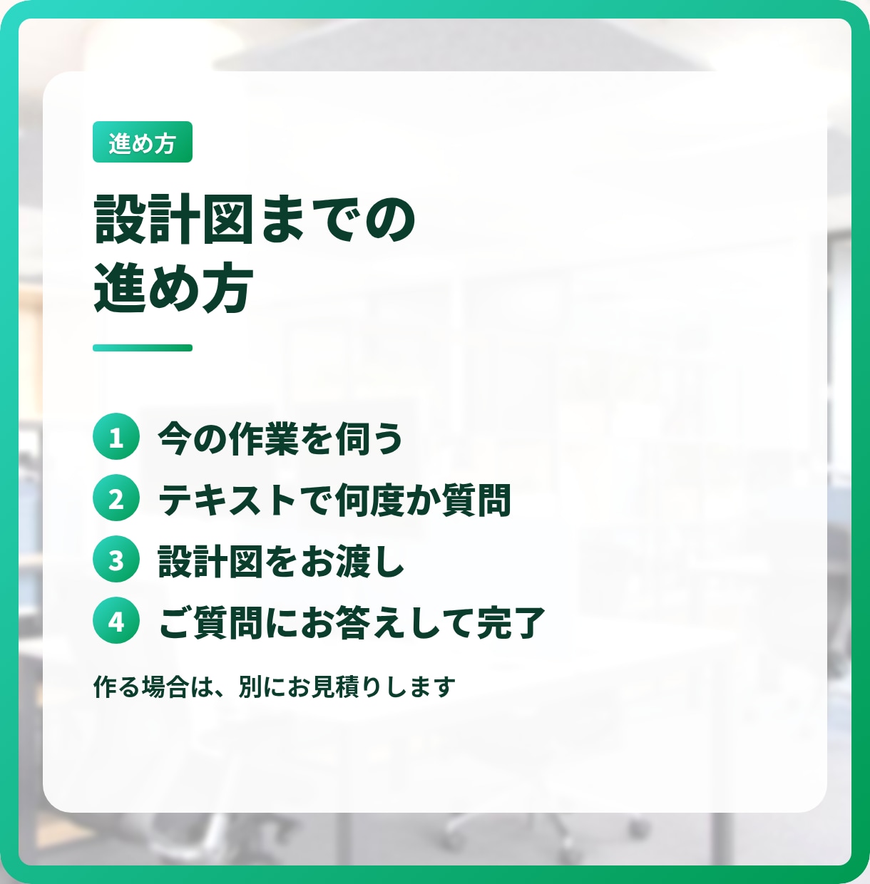 業務効率化システムの設計を相談から手伝います 「うちの作業、何とかならない？」から始められます イメージ7