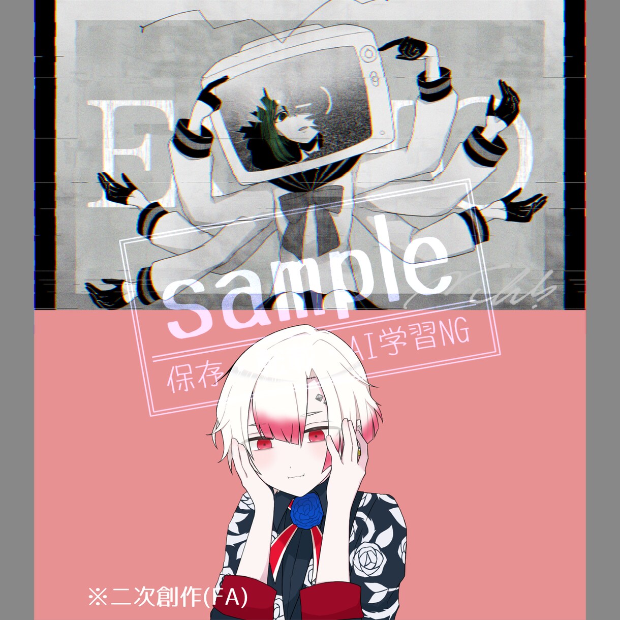 歌ってみたサムネイル描きます せっかくなら自キャラのサムネイルで歌ってみませんか？ イメージ8