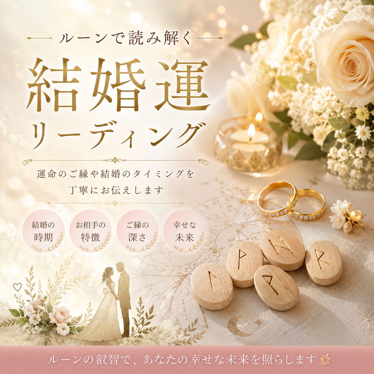 古の叡智を紡ぐルーンが あなたの結婚生活を導きます 本当の幸せを手に入れるために、必要なことをチャネリングします イメージ1