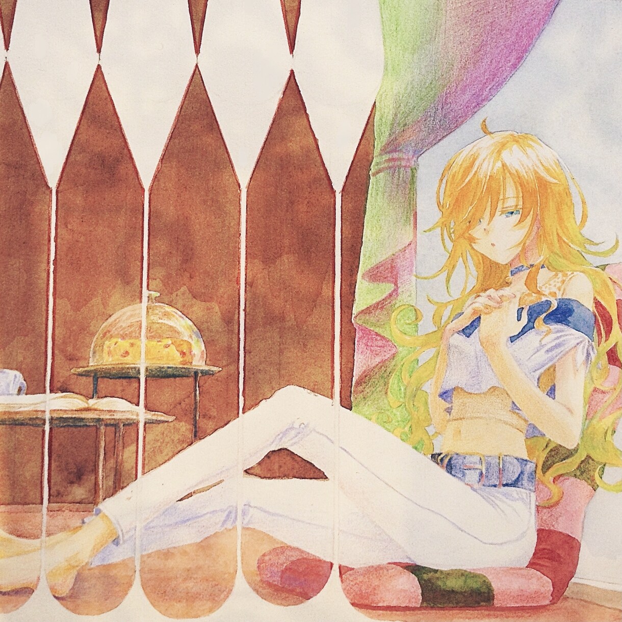 A5サイズ/素朴な水彩イラスト描きます 額装・現物発送も。現役画家の作者が丁寧に制作します イメージ3