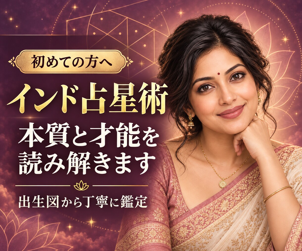 インド占星術で本質と才能を読み解きます 生まれ持った強み・適性・人生テーマを丁寧に鑑定 イメージ1