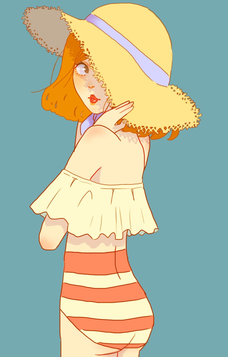 最安値！イラスト描きます 様々な絵柄で描けますがここではレトロな女の子を描く絵柄です。 イメージ2
