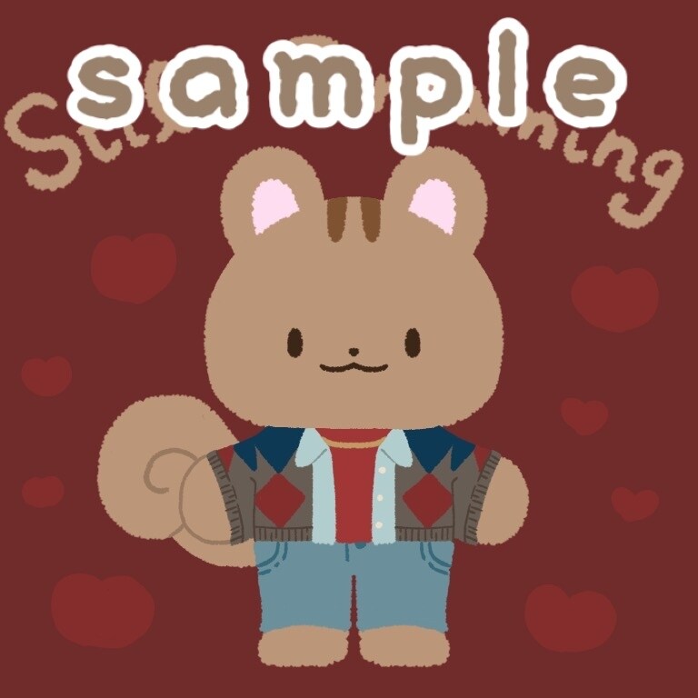 可愛い動物ぬいぐるみイラスト描きます お好きな衣装やお洋服を着た可愛い動物のSNSアイコン♪ イメージ3