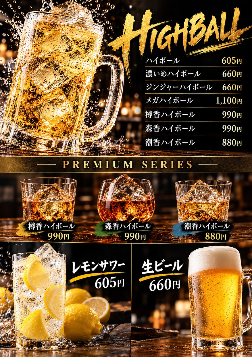 店舗向けPOP・メニュー表を制作しますます AI活用で最短当日納品。修正無制限で対応します イメージ3