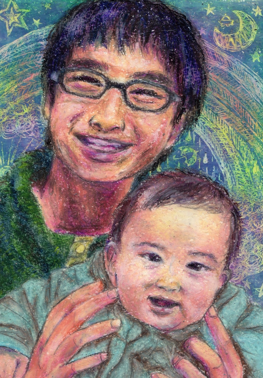 あなたの大切な人の似顔絵をオイルパステルで描きます リアル×絵本みたいに温かく可愛い×飾れる 送料無料 イメージ6