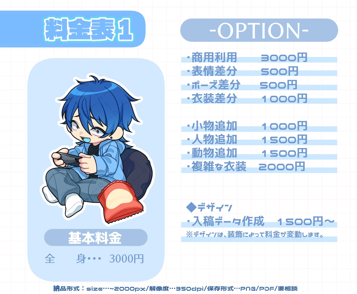 商用◎短期納品◎もちもちPOPなデフォルメ描きます POPで可愛い目を惹くデフォルメイラストを製作します！ イメージ2