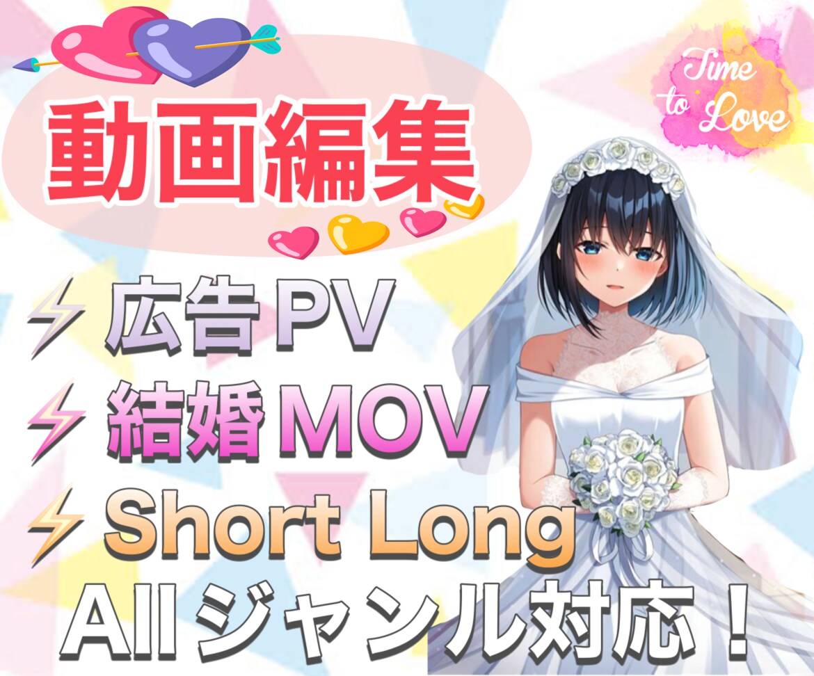 すぐに編集して欲しい方待ってます 結婚式動画、運動会、ユーチューブなどの動画編集可能です イメージ1