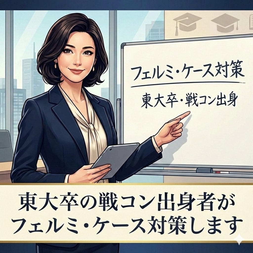東大卒の戦コン出身者がフェルミ・ケース対策します フェルミ推定・ケース面接はこれでばっちり！ イメージ1