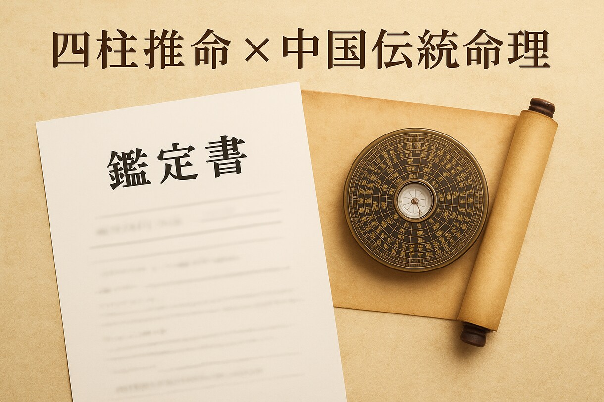 四柱推命 × 中国伝統命理  運勢を本格鑑定します 人生の悩みを解決へ！仕事・恋愛・金運…あなたの未来を予測鑑定 イメージ1