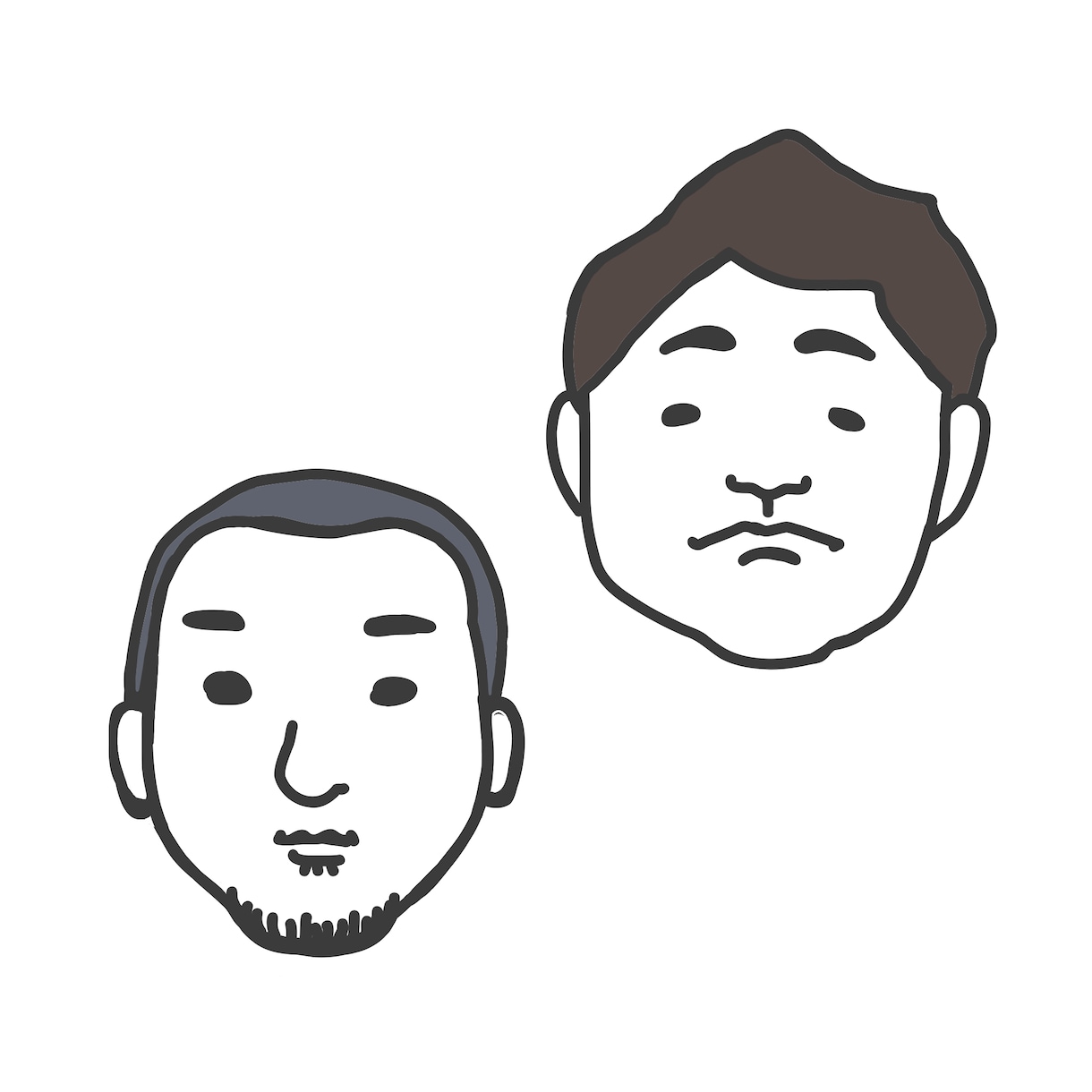 ゆるかわシンプルな【似顔絵】描きます シンプルなので使いやすい！そんな似顔絵描きます！ イメージ1