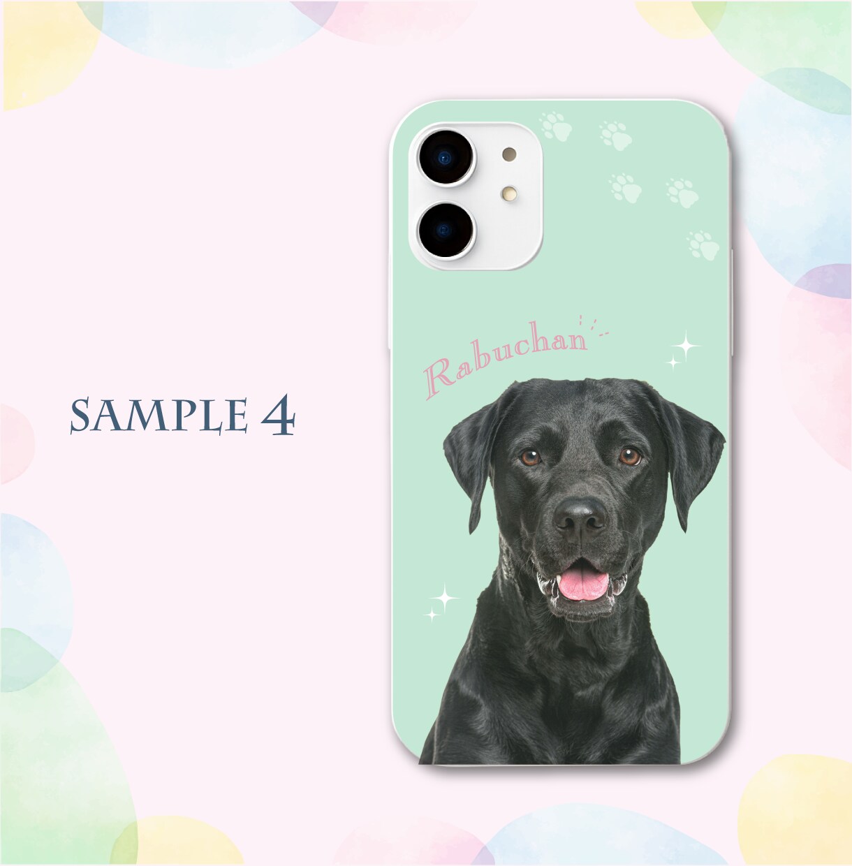 ペットの写真でオリジナルスマホケースデザインします ペット、愛犬、愛猫、子供 iPhoneケース スマホ 高品質 イメージ8