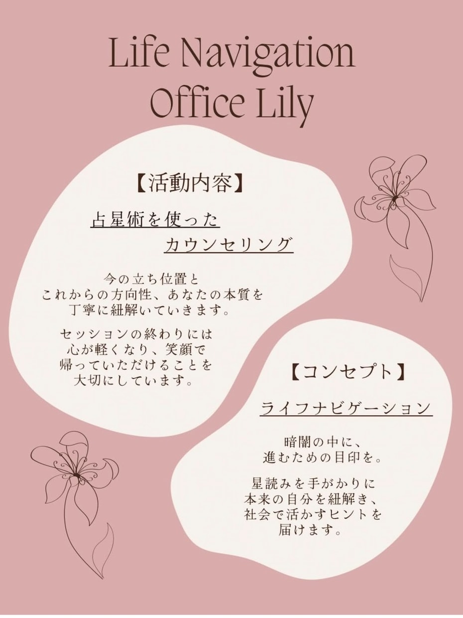 星読みで今の立ち位置と強み・資質が分かります 迷いを言語化し自分らしい選択へ導きます イメージ2
