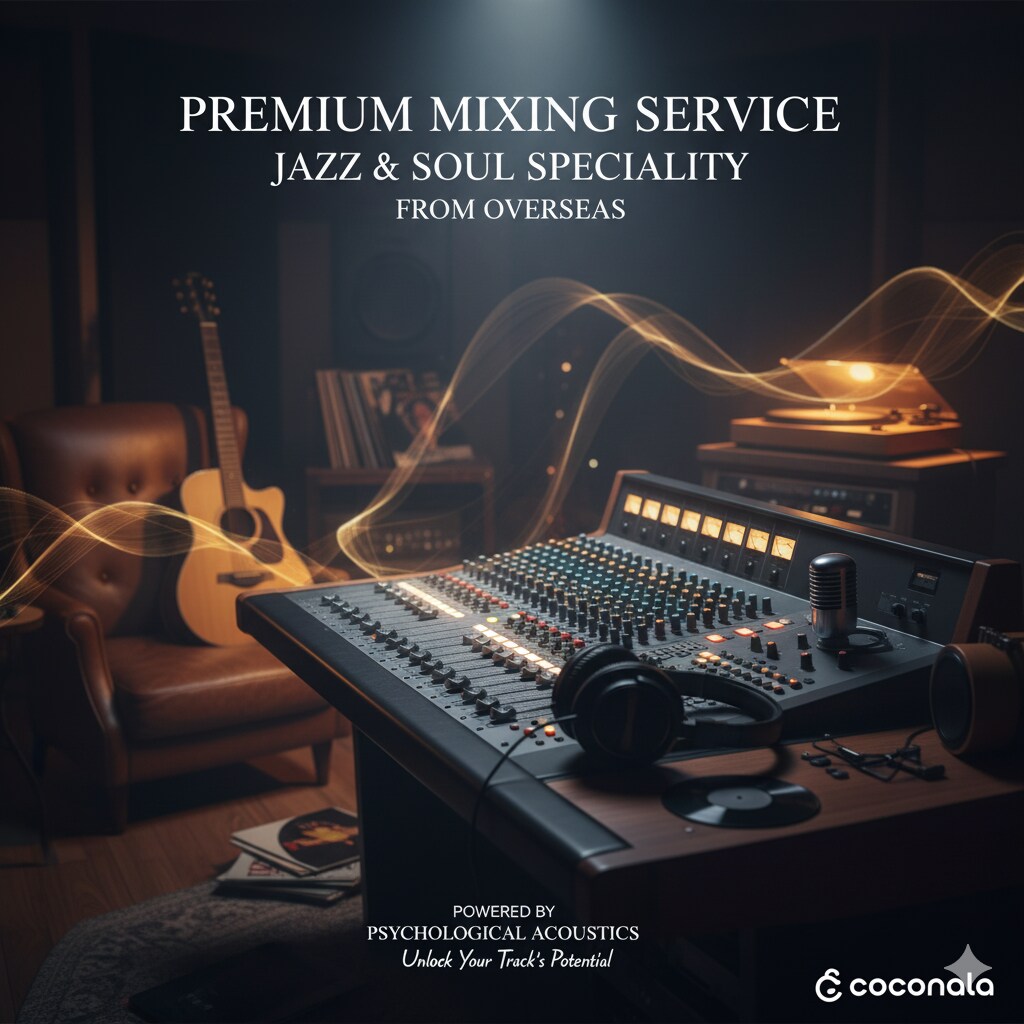 JAZZに特化した海外よりのミキシングをします ボーカルの質感を最大限に引き出します イメージ1
