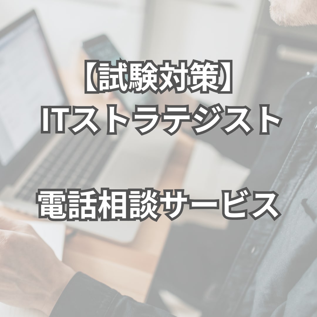 ITストラテジスト試験の相談に乗ります 勉強方法の相談や悩みにお応えして合格をサポートします イメージ1