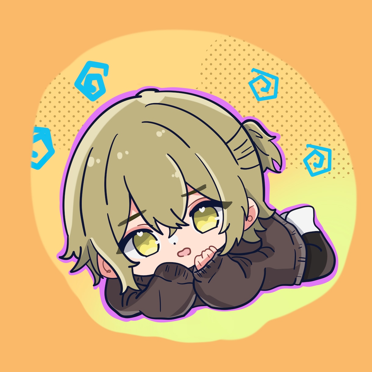 SNSで目を惹く！ミニキャライラストを描きます 商用利用可、グッズ、活動者、修正無制限です イメージ5