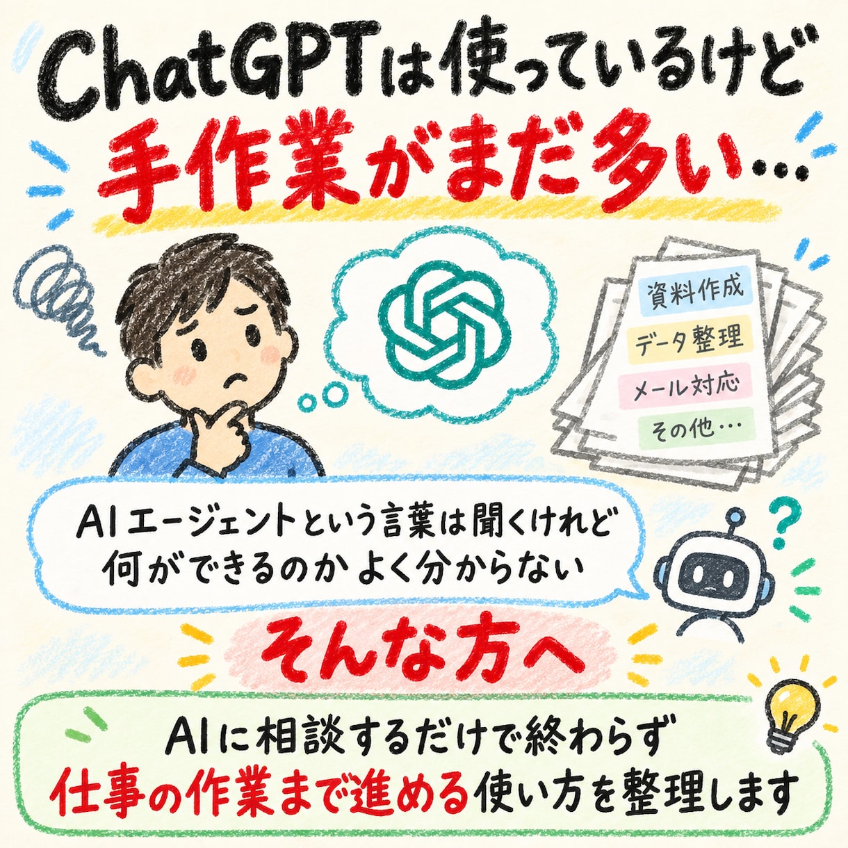 初心者向けAIエージェント活用を教えます AIがファイルを読み書きし作業まで進める環境へ イメージ2