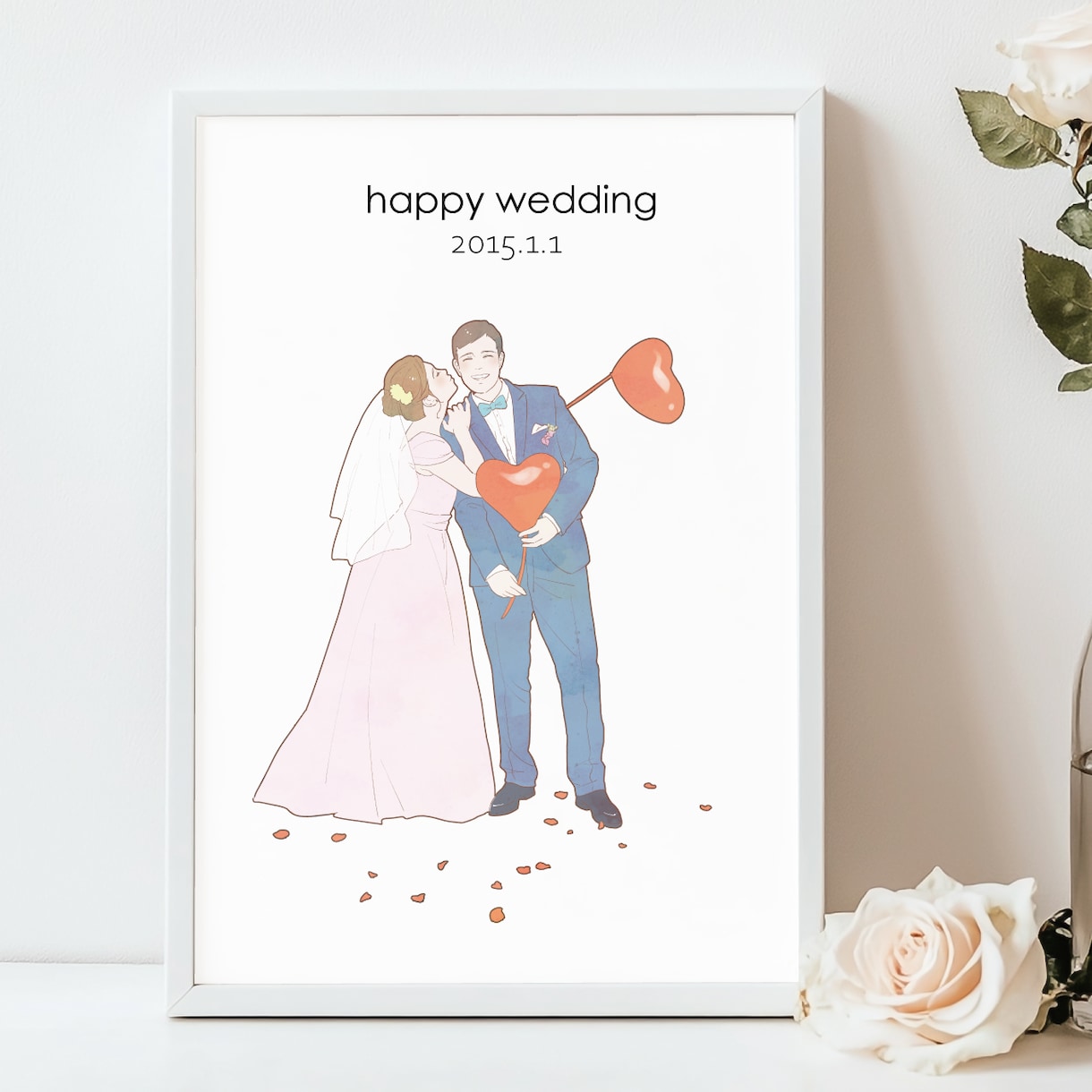シンプルでやさしいタッチの似顔絵描きます ◎結婚式や誕生日などの記念日に◎家族・子供・赤ちゃん・ペット イメージ1
