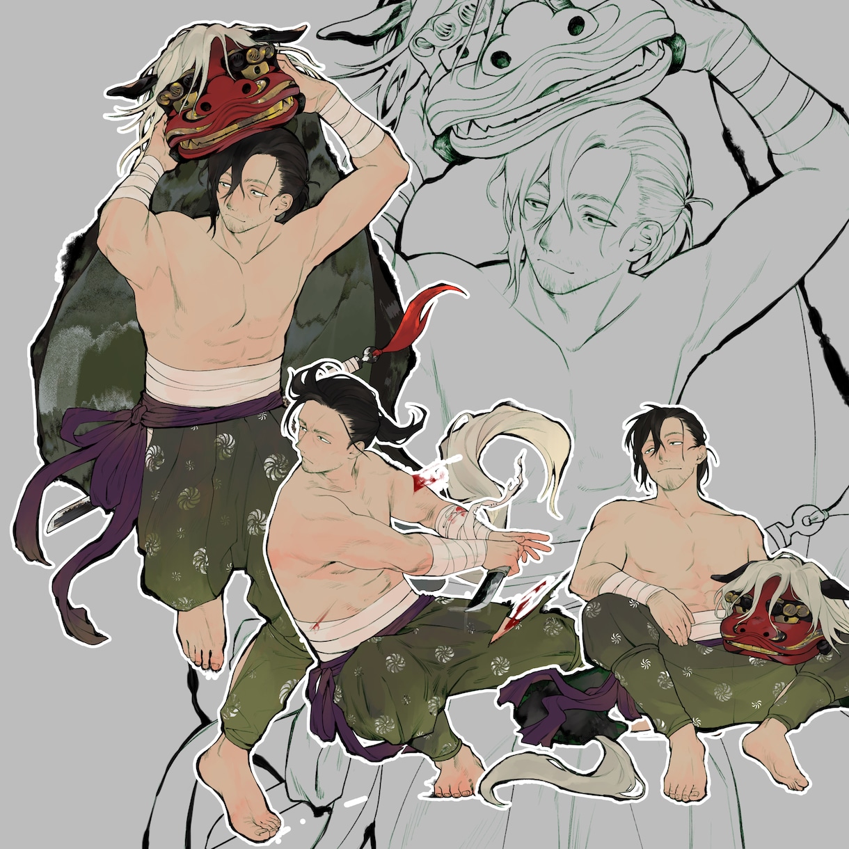 立ち絵を制作します 質感の強いものからあっさりしたものまで。 イメージ1