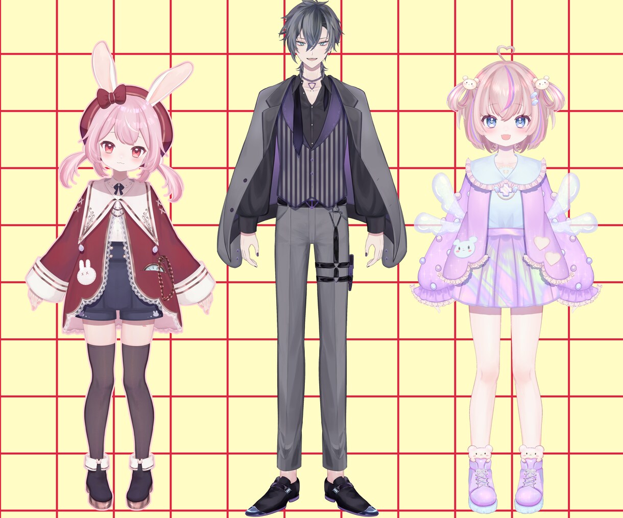 Vtuber向けパーツ分け立ち絵を作成します ご要望に沿ったデザイン、絵柄で仕上げます イメージ5