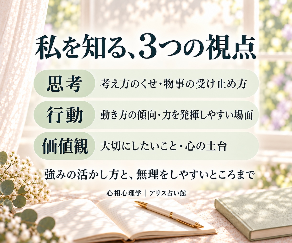 生年月日からあなたの才能と価値観を読み解きます 自分の強みと心のくせを知る、私の取扱説明書 イメージ2