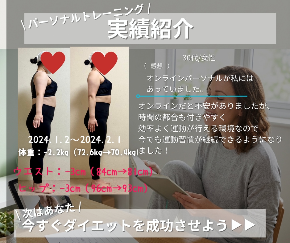 現役パーソナルトレーナがダイエットサポートします 医療知識を活かして、あなたのカラダに合ったトレーニングを提供 イメージ6