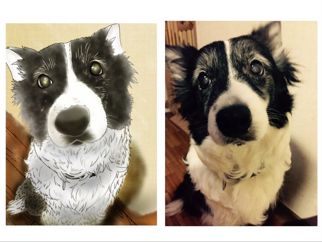 お写真を元にペットの似顔絵を描きます あなたのお気に入りの1枚がイラストに イメージ3