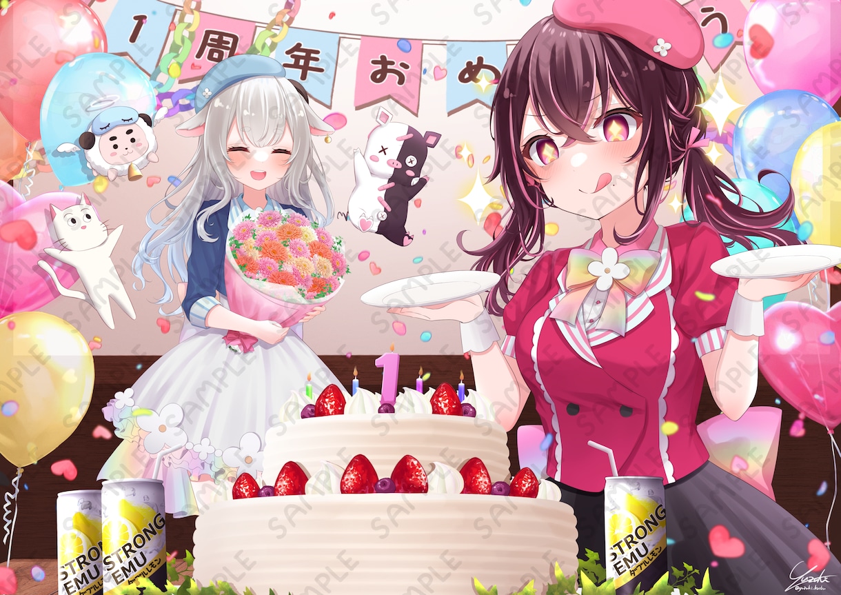 サムネ用イラストや一枚絵、立ち絵など作成いたします あなたのイメージを作品にします！ イメージ9