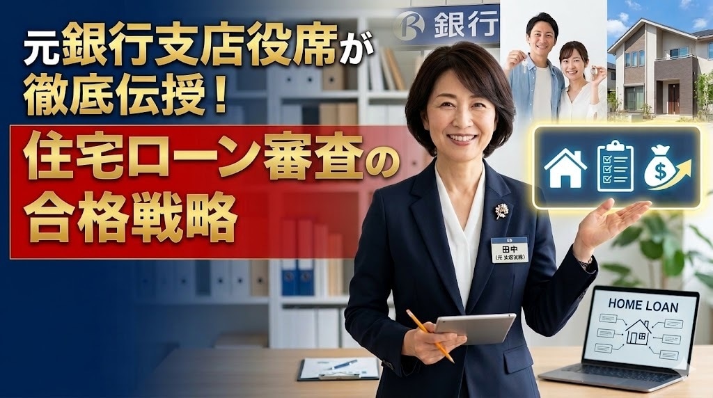元銀行支店役席が住宅ローン審査の戦略を教えます 住宅ローンの審査について銀行の内部目線でご相談伺います。 イメージ1