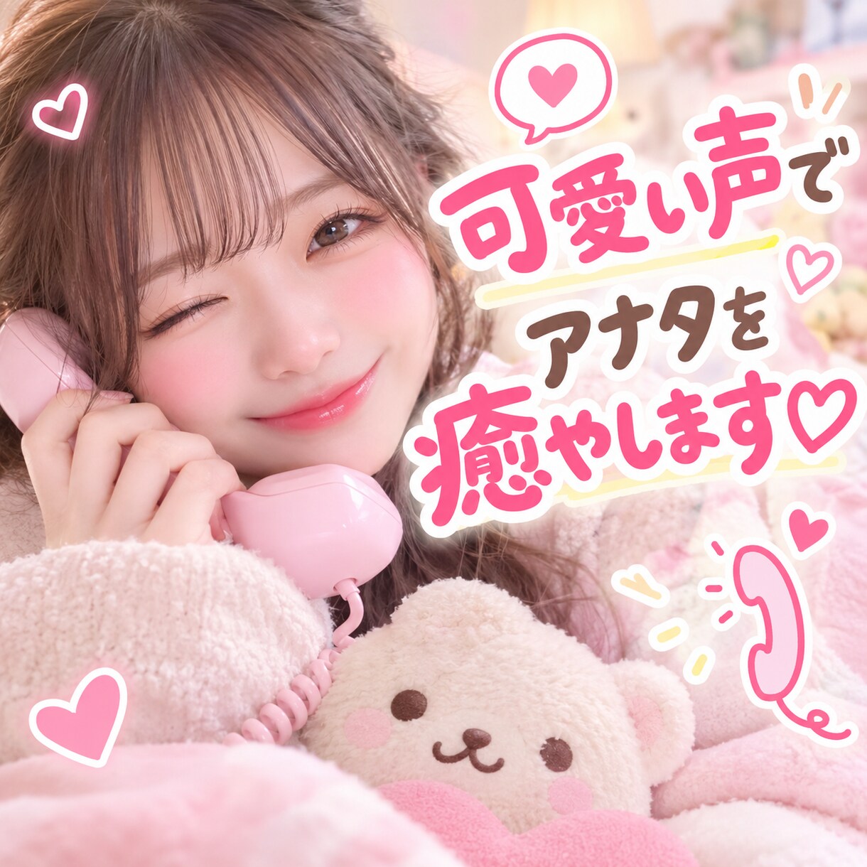 誰かと話したいなぁ〜！可愛い声で癒やします 可愛い声でアナタを癒やします♡行ってきますの♡挨拶だけでも◎ イメージ1