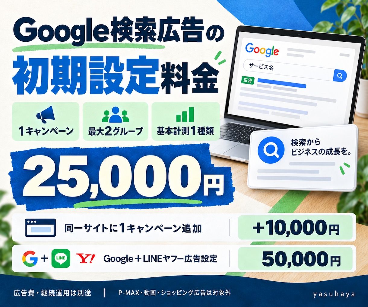 Google検索広告の初期設定を代行します キーワード・広告文・基本計測まで配信準備を支援 イメージ4