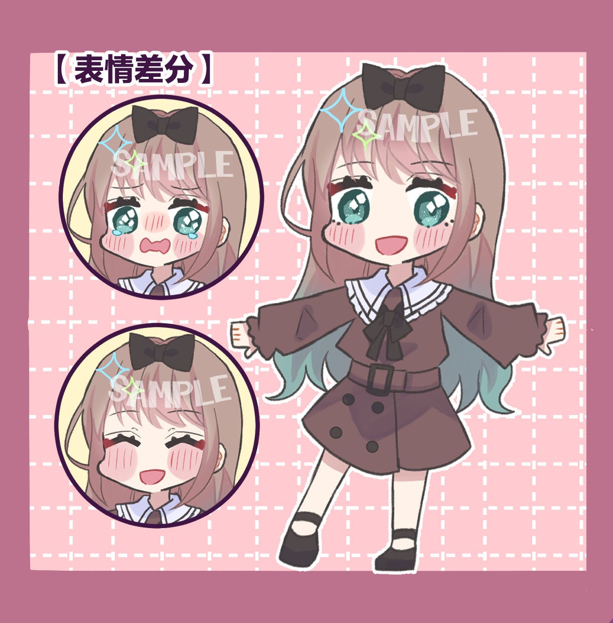 あなただけの可愛いミニキャラ♡描きます SNSアイコン/X/Instagram/グッズ/配信素材など イメージ7