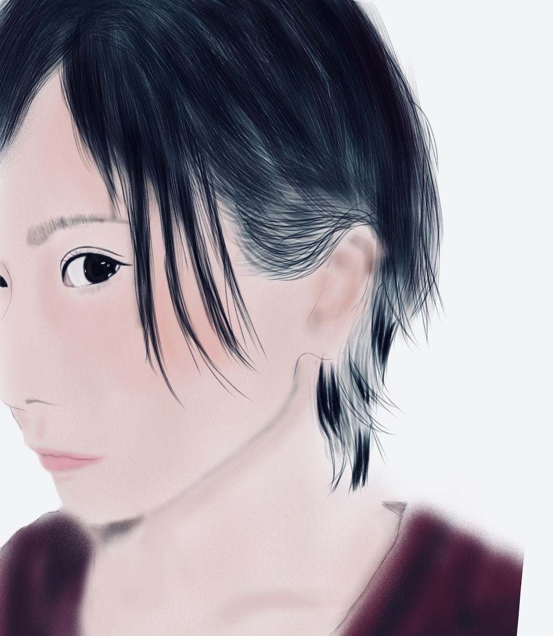 横顔限定下手ながらあなたの似顔絵を描きます 下描きなどはせず直感で描き進めます。 イメージ2