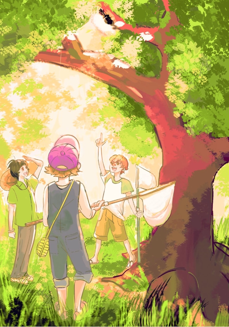 夏と少年のイラストを描きます Photoshop、sai、clipStudioなど使います イメージ1