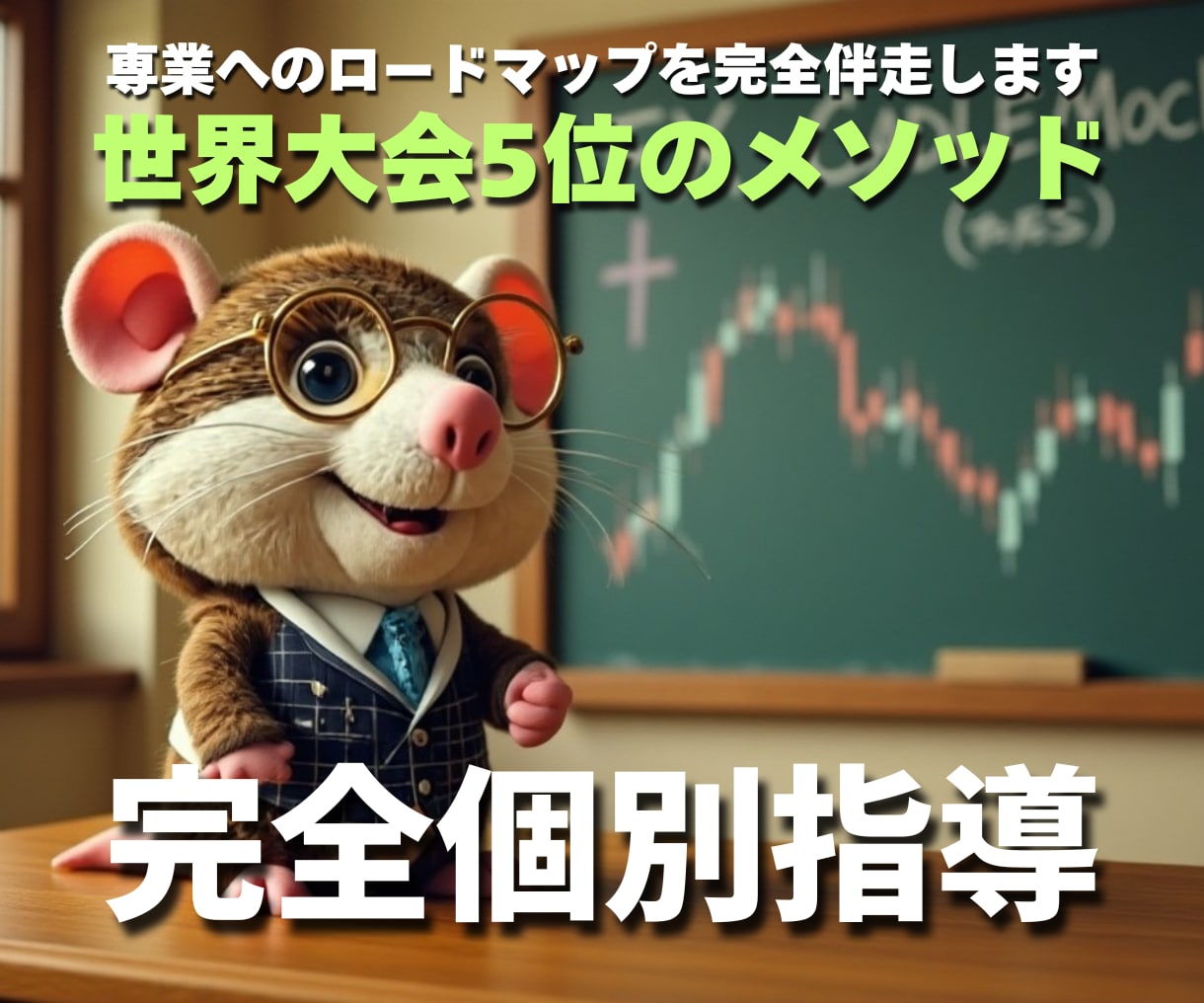 世界大会入賞トレーダーが丁寧に個別指導します 【完全個別指導】ゼロから専業を目指す本格FX育成プログラム イメージ1