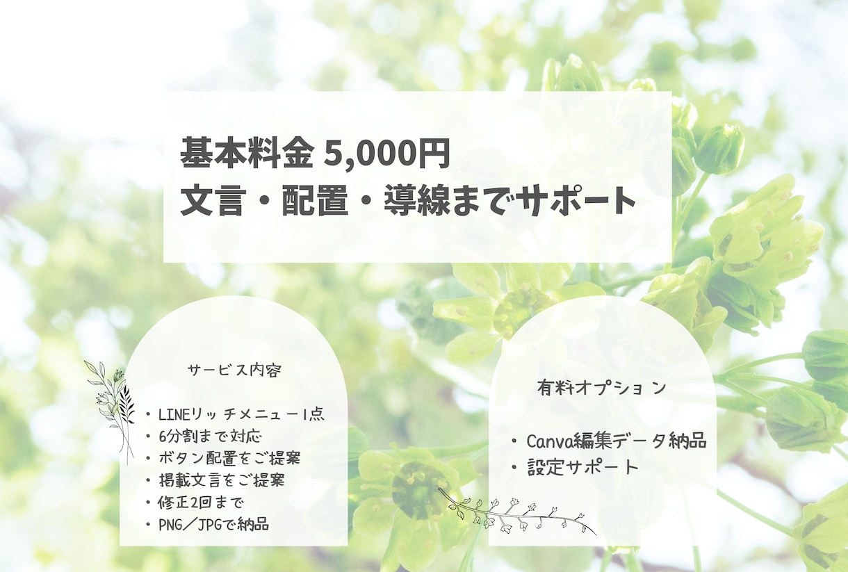 店舗・サロンの売上UP！LINEメニュー作ります 文章・ボタン配置・導線設計までまとめてご提案します イメージ3