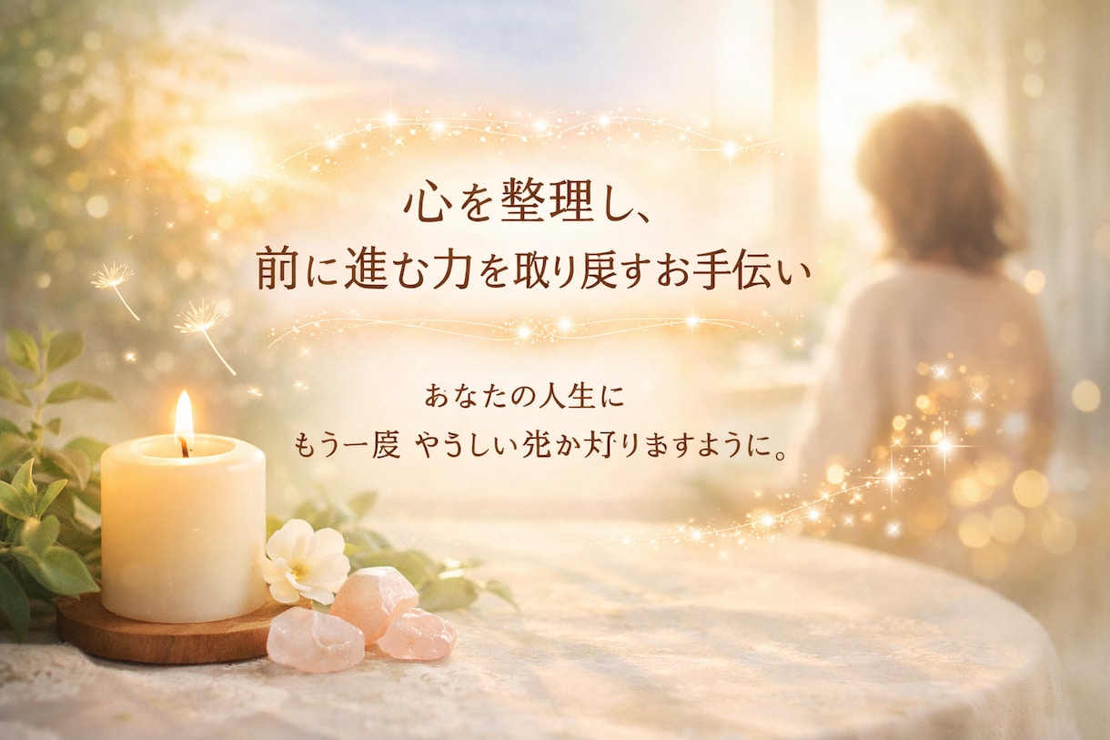 人生を整理し前に進む力を取り戻します 心の声に寄り添い、魂の気づきが未来を イメージ3