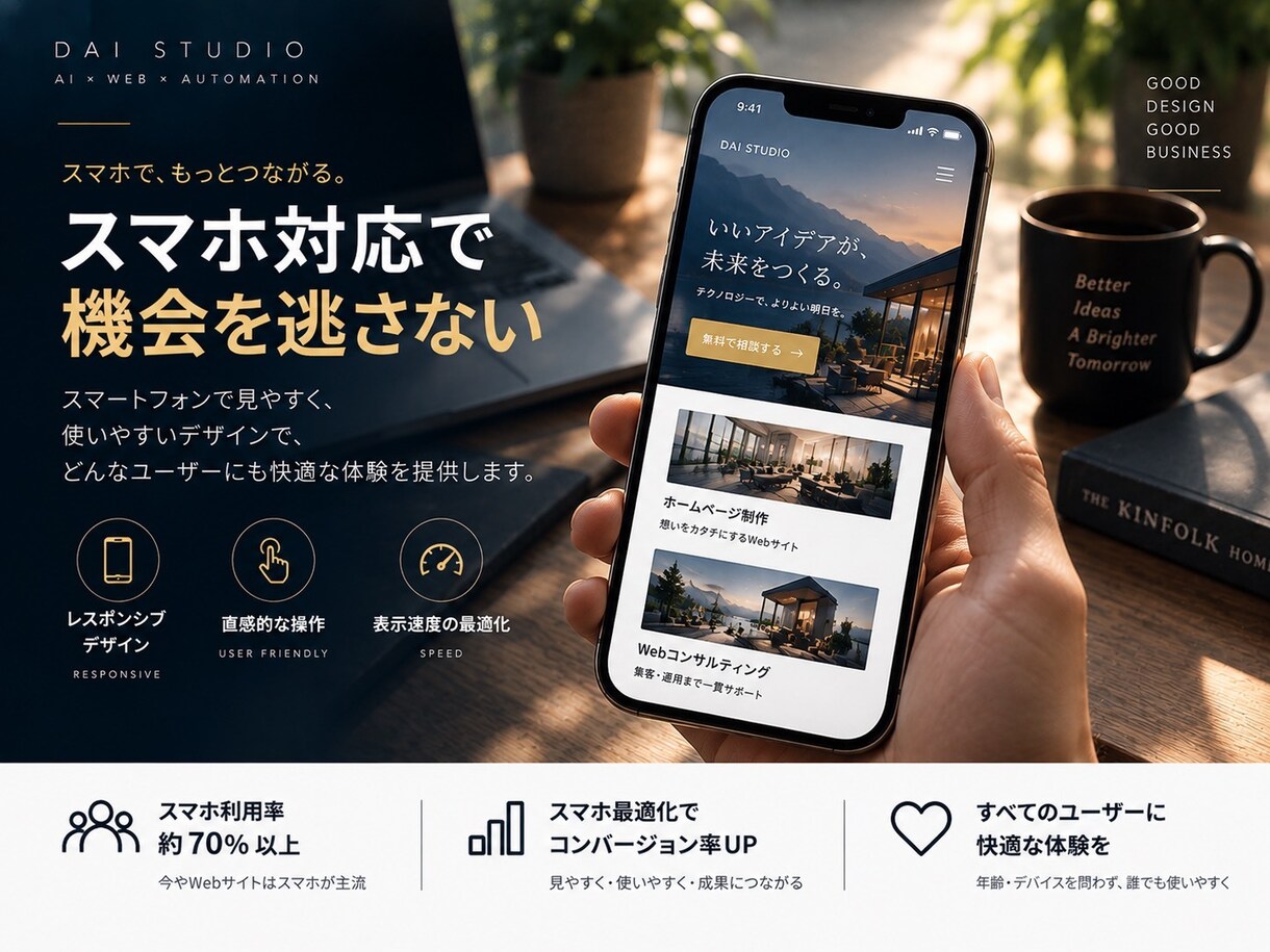 企業・店舗のホームページを制作します 制作例を公開｜構成・文章・スマホ対応まで一括 イメージ7