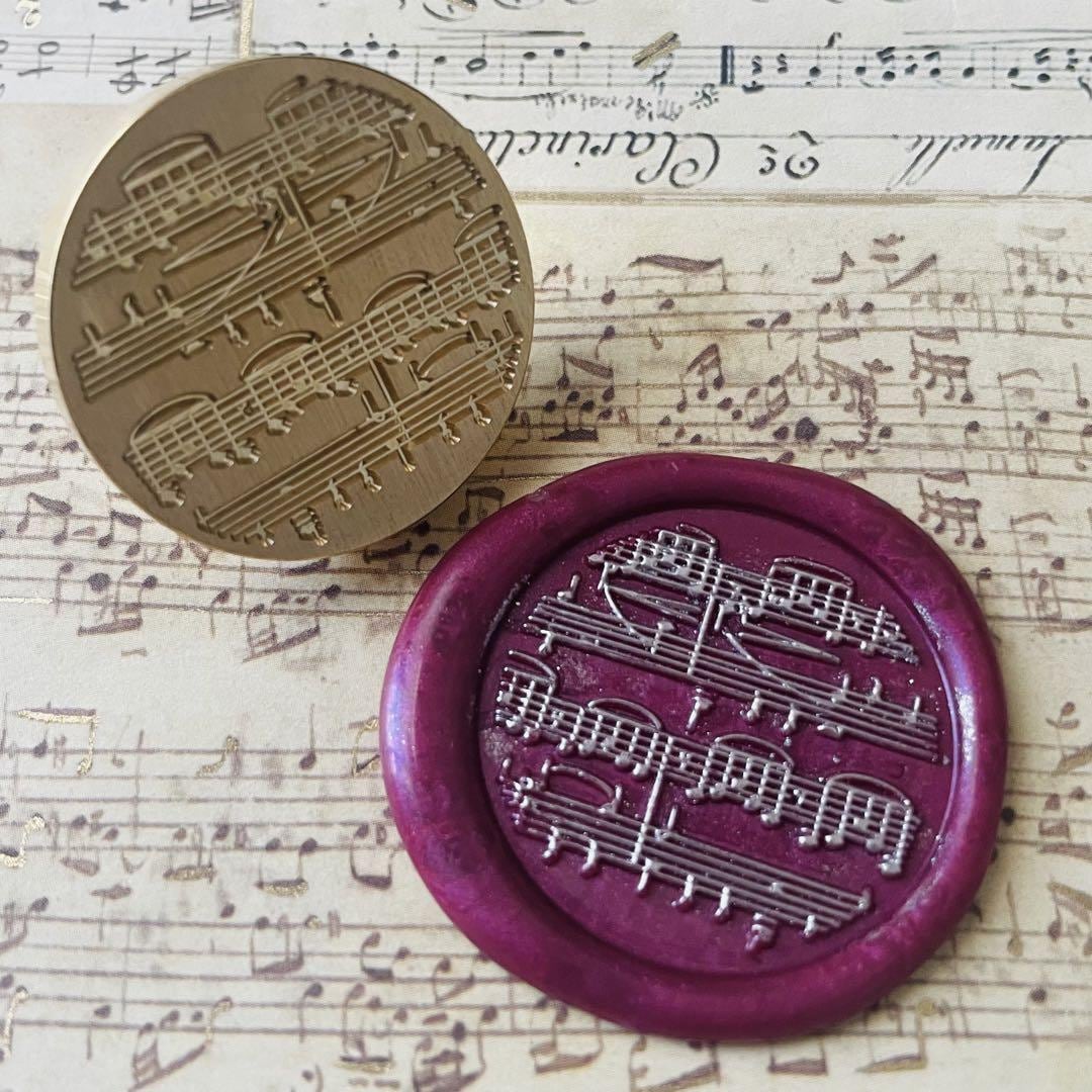 シーリングスタンプヘッド/音楽楽譜デザイン作ります 思い入れのある曲の楽譜で、オシャレなオンリーワンアイテムを イメージ5