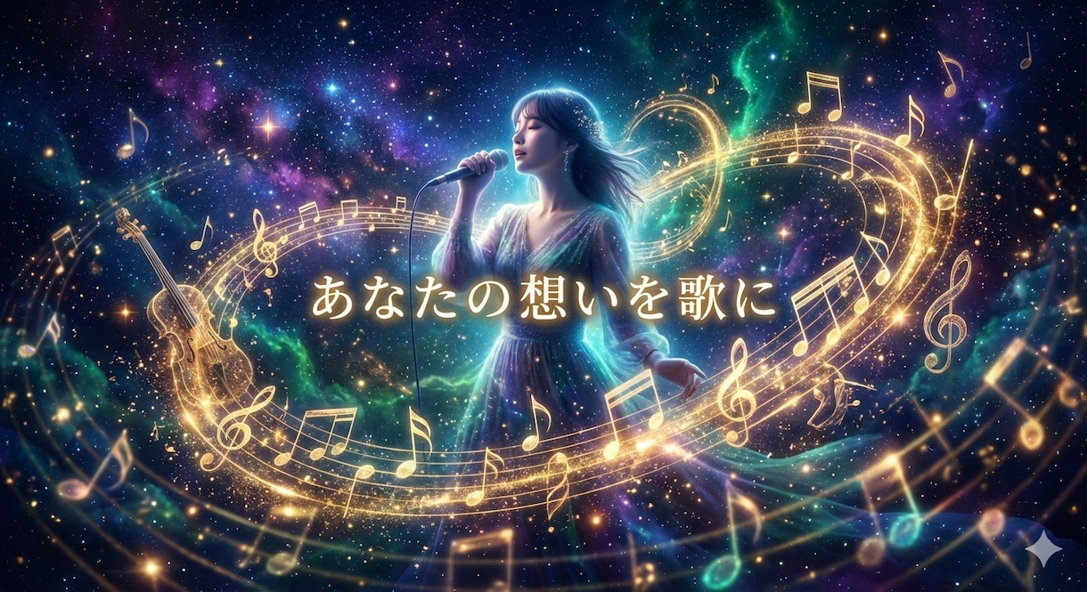 あなたの想いをプロ級の楽曲に仕上げます 理想のイメージを歌に。歌詞指定やアーティスト風制作も対応。 イメージ2