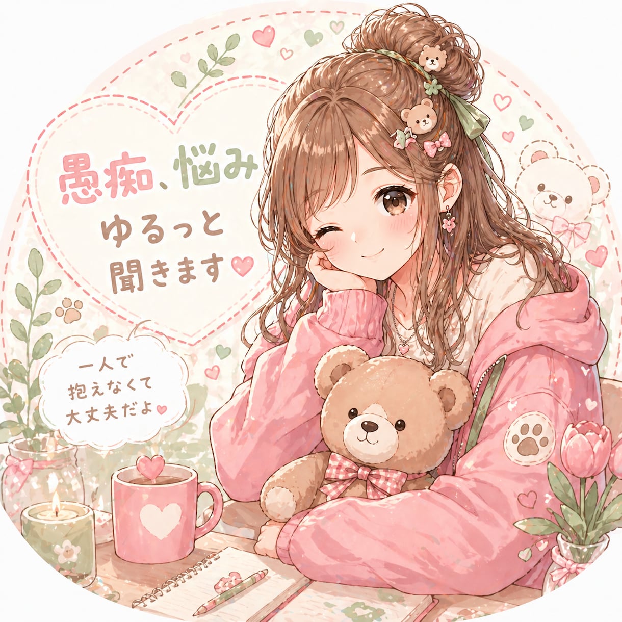 頑張り屋さんの味方♡ゆるっとお話相手になります 友達感覚でゆるっとお話しませんか？ イメージ1