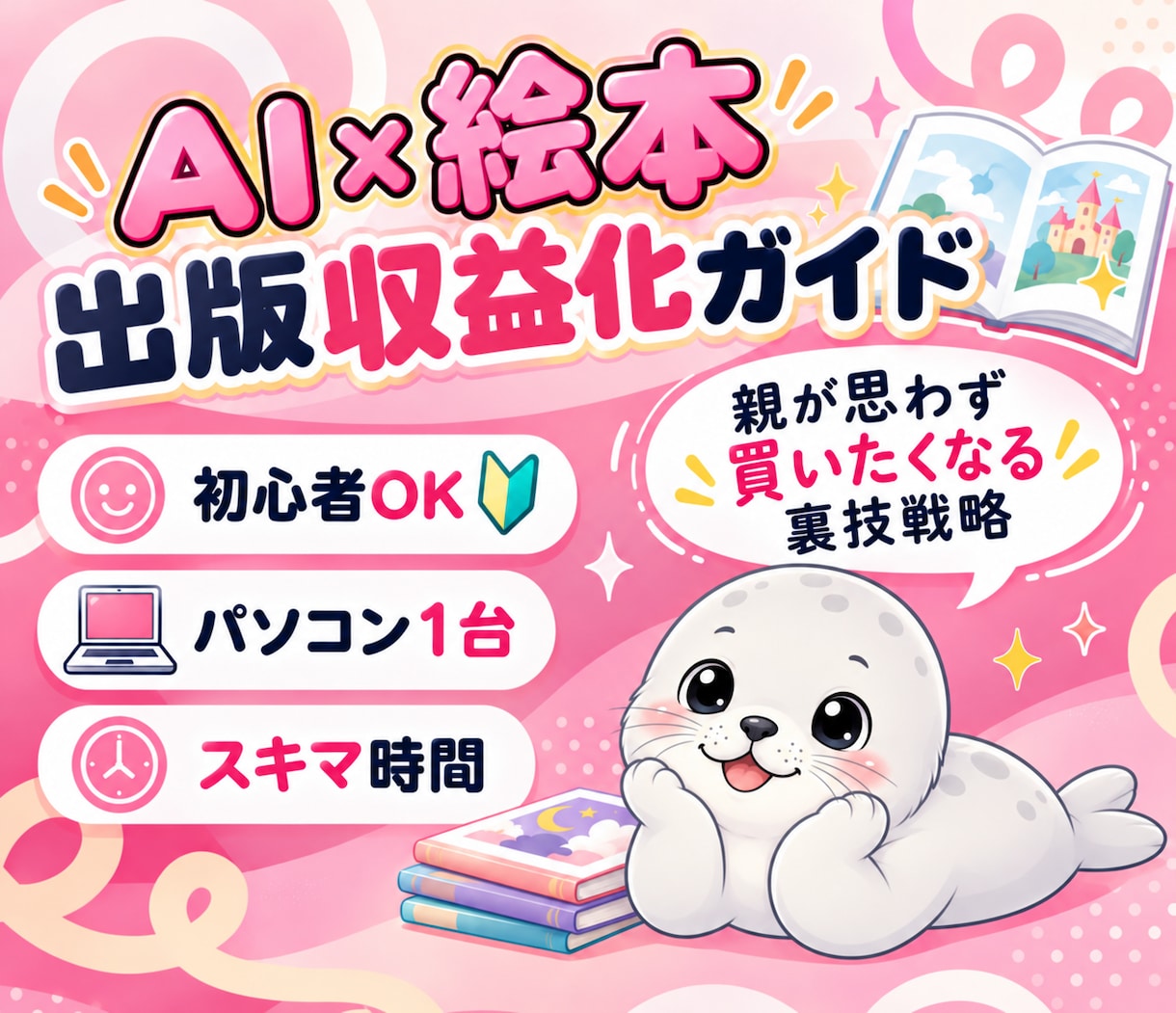 初心者でもAIで絵本出版して収益化する方法教えます 親が思わず買いたくなる裏技戦略！出版だけじゃないマル秘プラン イメージ1