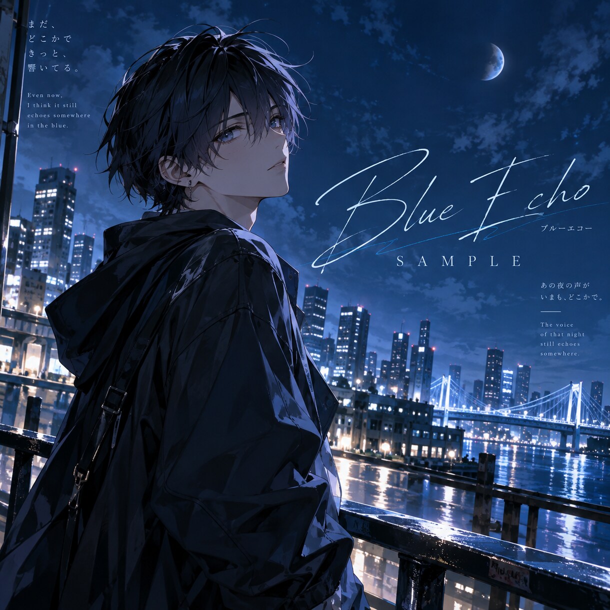 歌ってみた・オリジナル曲向けジャケット制作します アニメ系・セミリアル系で、楽曲の世界観を1枚に。 イメージ2