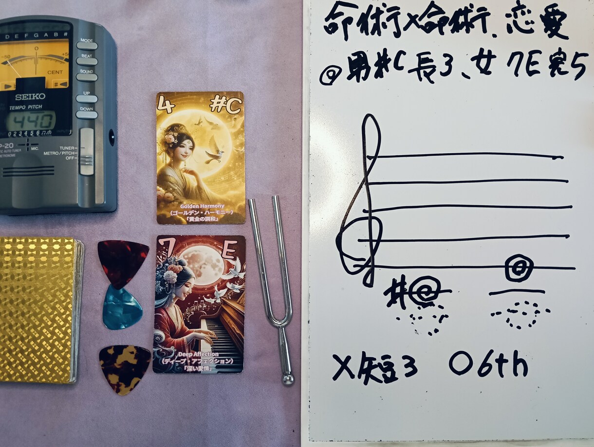日本初・和音占いであなたの未来を音で読み解きます 和音占いオラクルカード（36枚）で鑑定します イメージ6