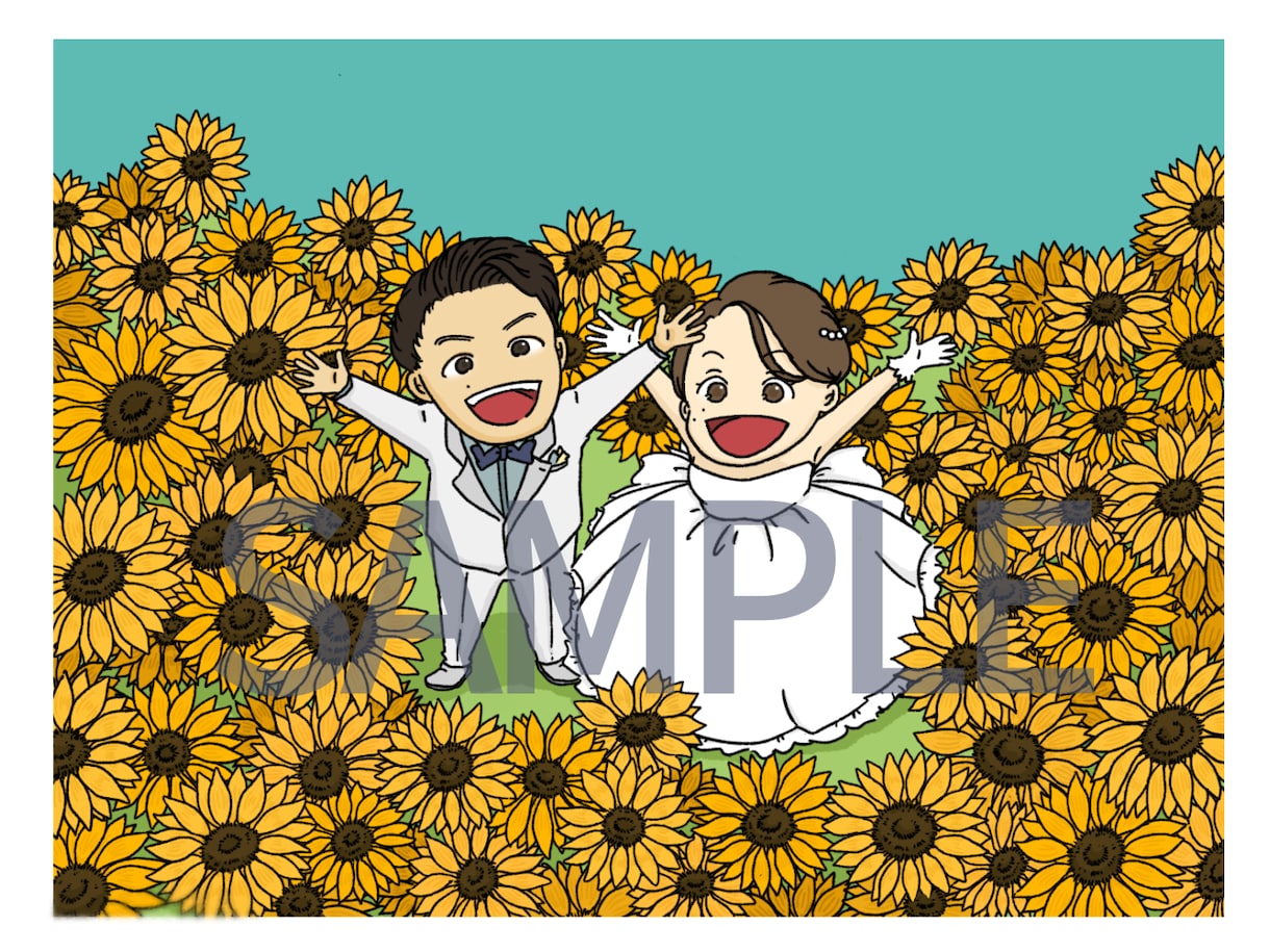 ウェルカムボードなどのイラスト承ります お祝いやプレゼントにオリジナルのイラストを贈りませんか？？ イメージ2