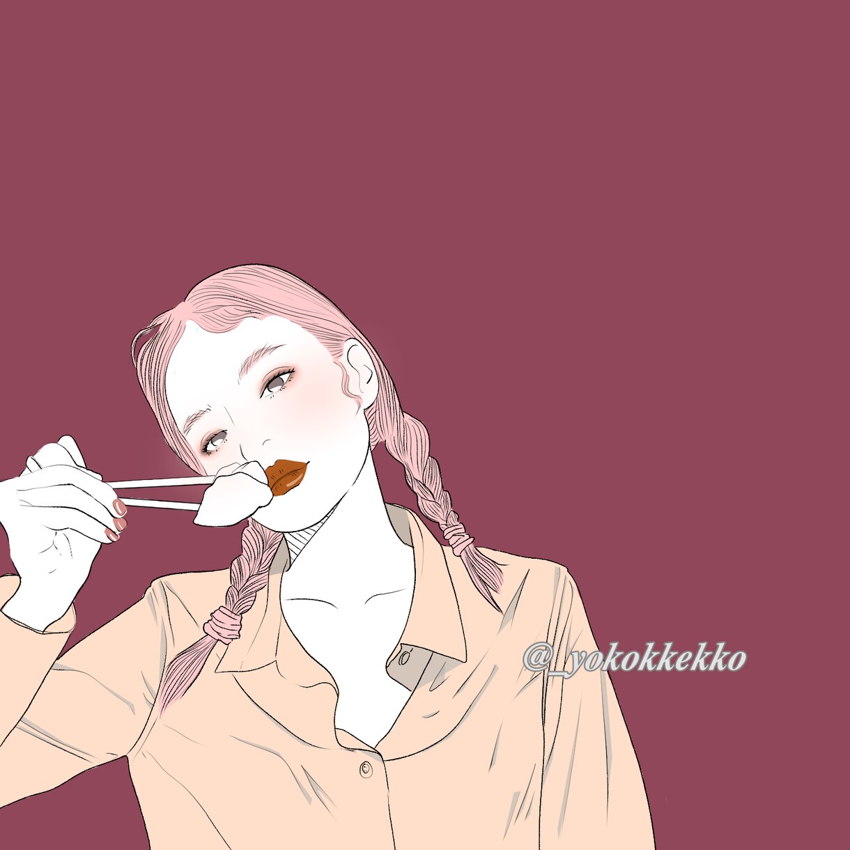 美人！かわいい！アイコン・似顔絵作成します LINE、SNS、ブログ等のおしゃれアイコンに最適 :) イメージ6