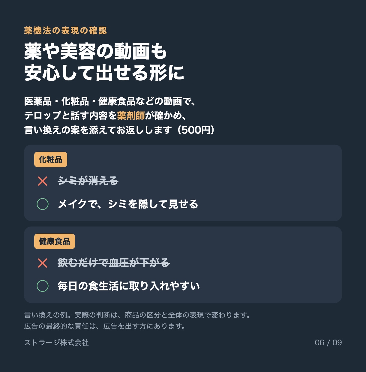 TikTok・Instagramリールを編集します YouTubeショートも対応｜薬剤師が薬機法の表現を確認 イメージ6