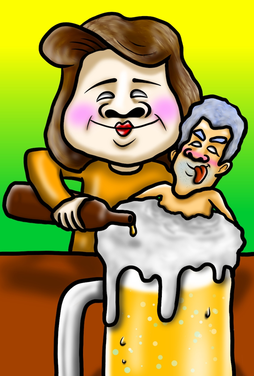 あなたのお顔を面白く立体的で多彩な色彩で描きます これまでにない新しいスタイルの似顔絵 イメージ7