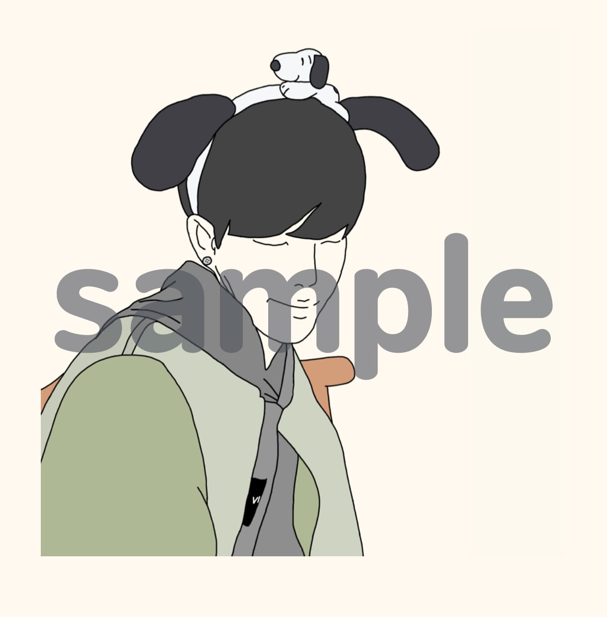 最短1日☆おしゃれで目を惹く線画イラスト描きます ☺︎LINEなどのSNSにおすすめ☺︎ イメージ3